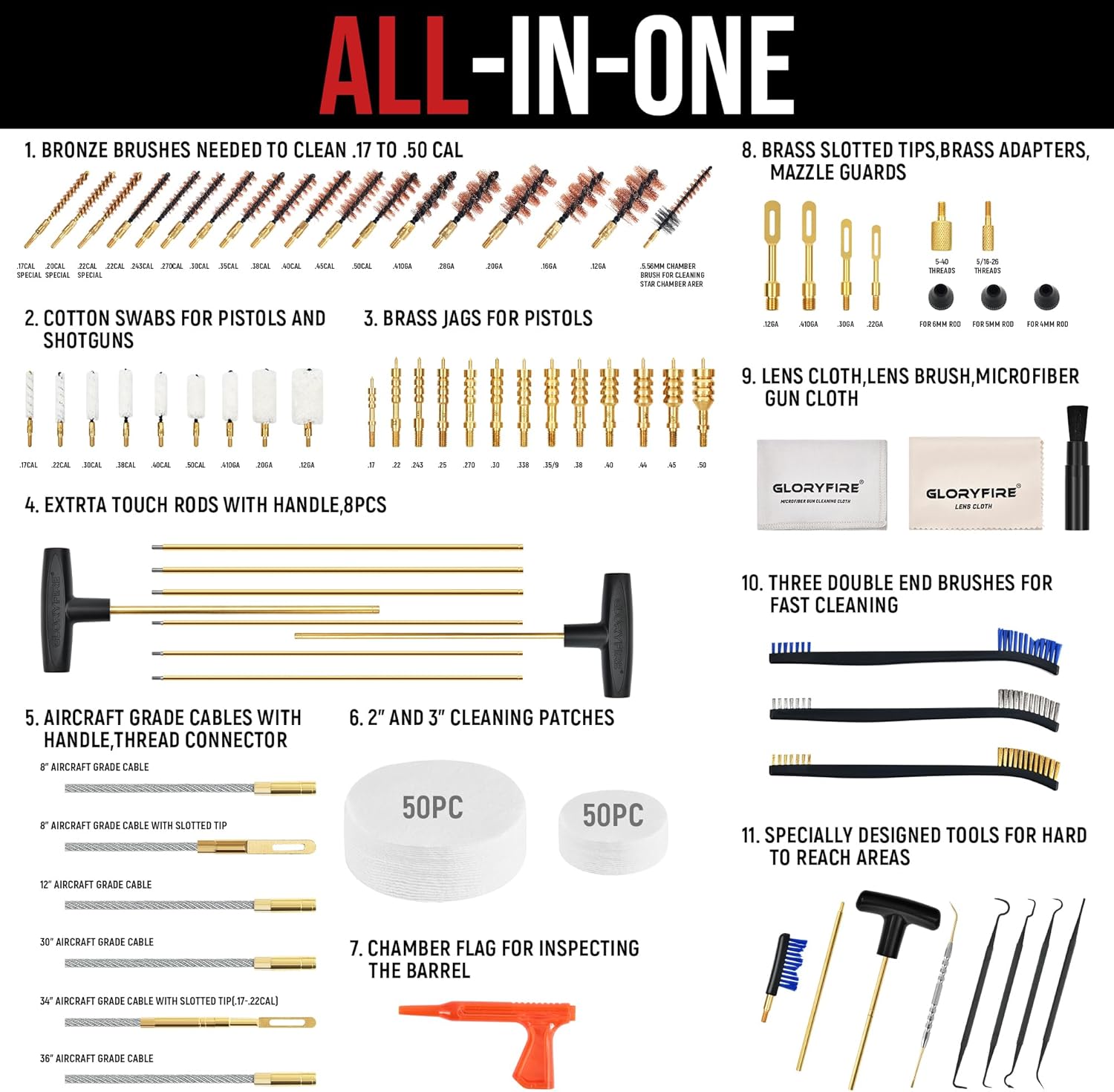 Gun Cleaning Kit Handgun-1 GF-9404 gun cleaning kit - Image 2